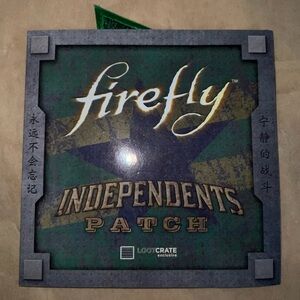 🔴Vintage Firefly Independents Browncoat Patch QMx Loot Crate in 2016 Triangle